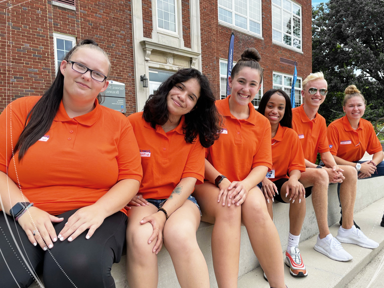 photo of 2021 Student Leaders in front of General Studies Building 